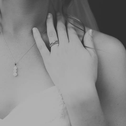 Brides ring and necklace